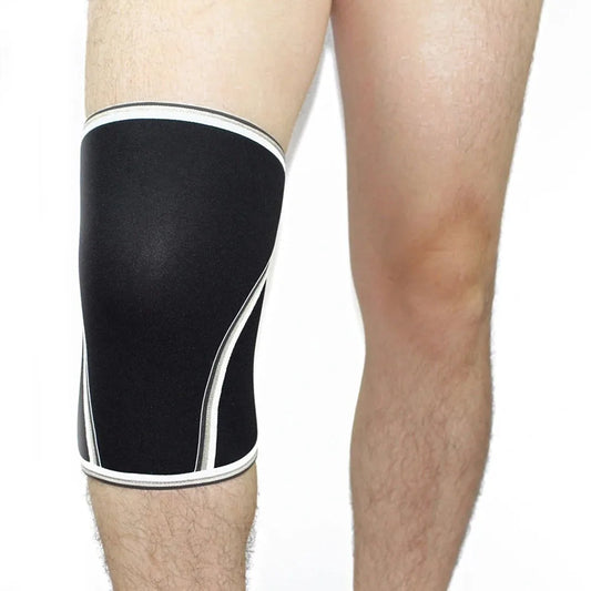 Weightlifting Knee Support Sleeve Neoprene Sports Knee Brace 7mm Anti-Sprain Powerlifting Hiking Cycling Training Protector
