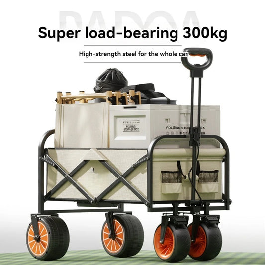 Electric Camp Car, Outdoor Camping Caring, Portable Campes Cares Picnic Car Can Carry People, Foldable Handcart