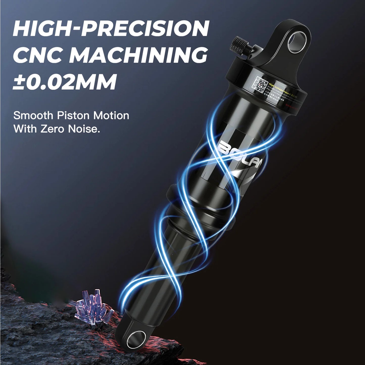 BOLANY Soft Tail Bike Air Rear Absorber Mountain Bike Rear Shock Suspension XC DH Shock MTB 165/190/210/230mm Bike Parts