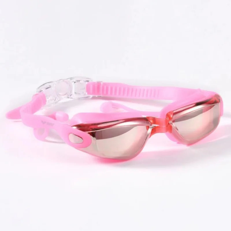 ARENA Professional Adult Anti-fog Swimming Goggles with Earplugs Men Women Swim Leak Proof Adjustable UV Protection Eyewear