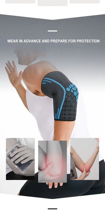 AOLIKES 1PCS New Elbow Compression Sleeve,Tennis Elbow Braces for Tendonitis and Tennis Elbow,Arm Supports golfer elbow support