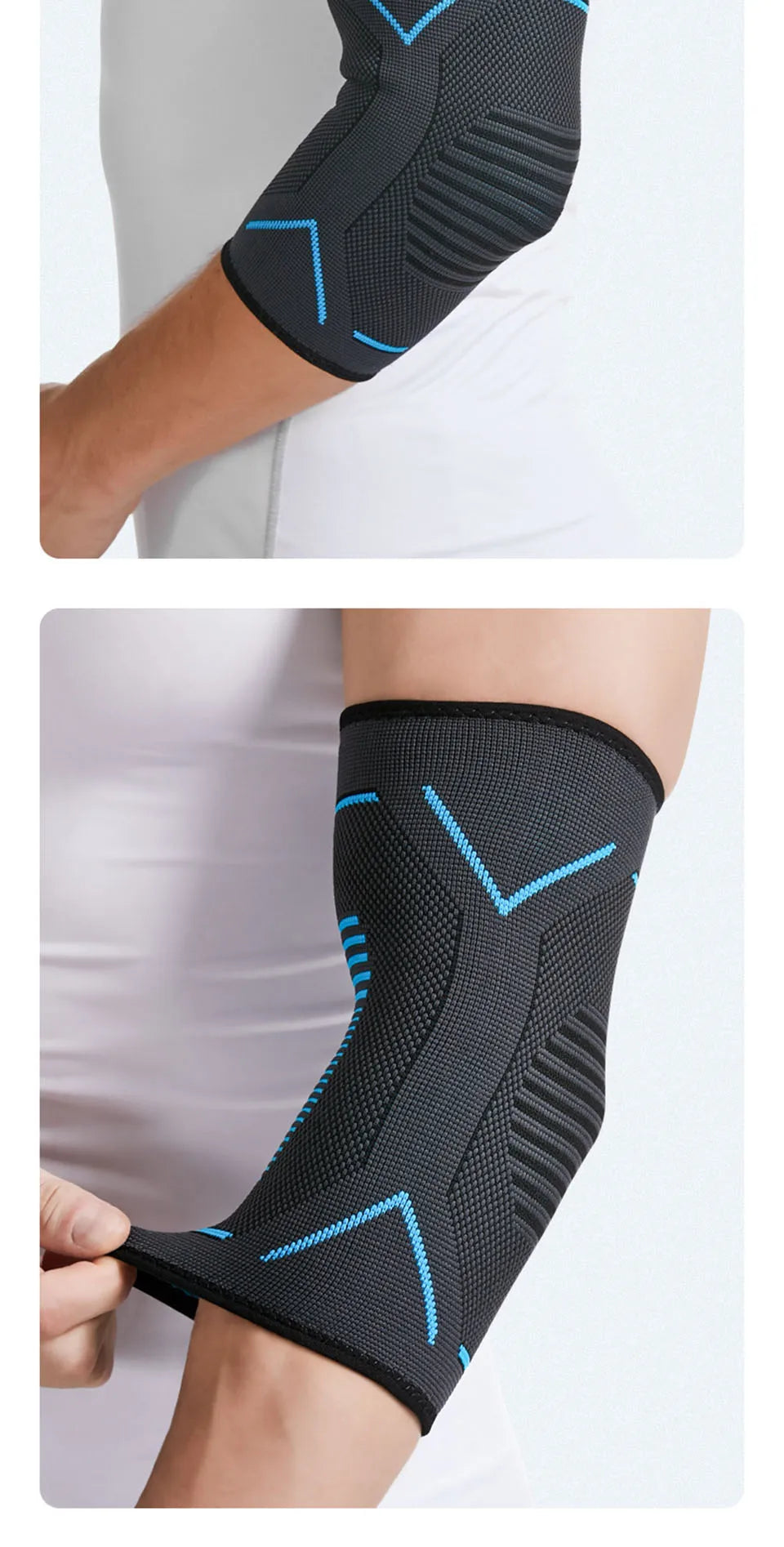 AOLIKES 1PCS New Elbow Compression Sleeve,Tennis Elbow Braces for Tendonitis and Tennis Elbow,Arm Supports golfer elbow support