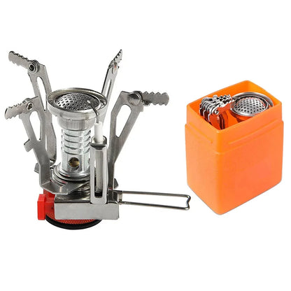 1PC Ultralight Portable Camping Stoves, Adjustable Valve Stove For Backpacking, Hiking, Mountaineering, Camping
