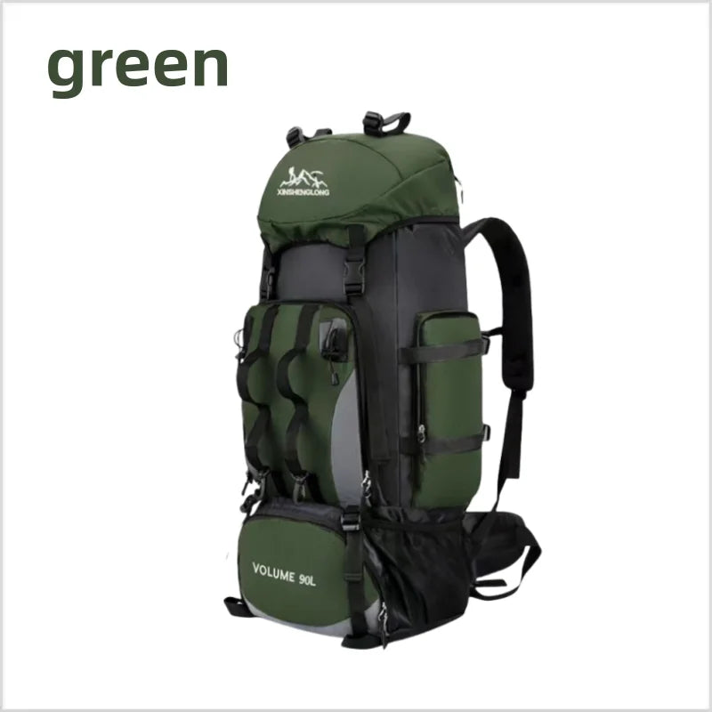 90L Waterproof Hiking Backpack Camping Rucksack Large Capacity Travel Outdoor Sports Bag for Trekking Backpacking and Adventure