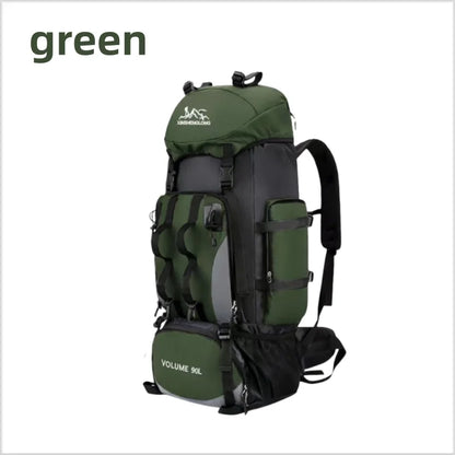 90L Waterproof Hiking Backpack Camping Rucksack Large Capacity Travel Outdoor Sports Bag for Trekking Backpacking and Adventure