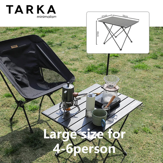 TARKA Ultralight Portable Folding Camping Table for Outdoor Picnic BBQ High Strength Aluminum Portable Desk