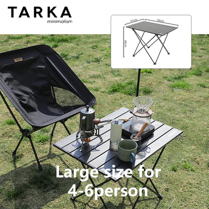 TARKA Ultralight Portable Folding Camping Table for Outdoor Picnic BBQ High Strength Aluminum Portable Desk