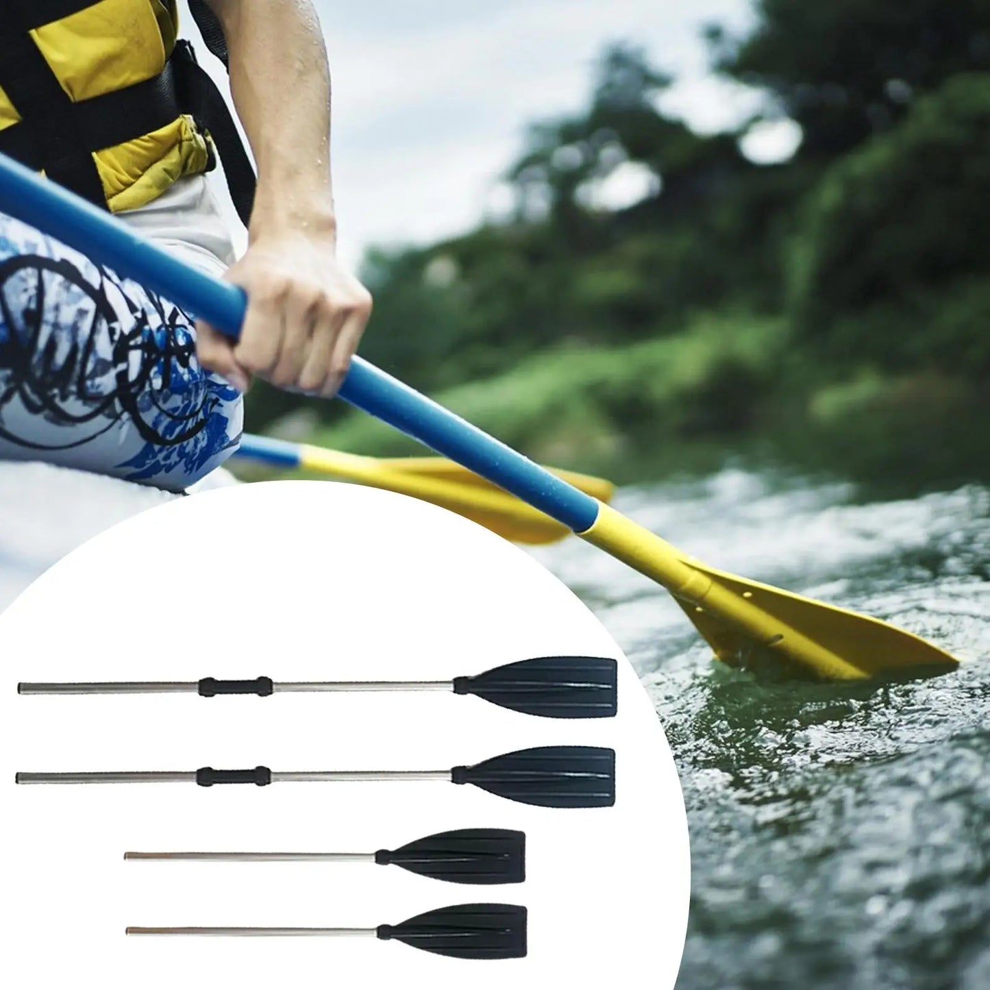 2x Kayaking Paddles Professional Accessories Versatile Convenient Boat Paddles for Canoeing Kayaking Surfing Sports Outdoor