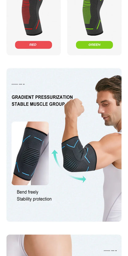 AOLIKES 1PCS New Elbow Compression Sleeve,Tennis Elbow Braces for Tendonitis and Tennis Elbow,Arm Supports golfer elbow support