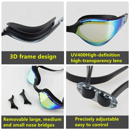 ARENA Professional Racing Swimming Goggles Waterproof Anti-Fog High Definition UV400 for Competition And Training Swim Equipment