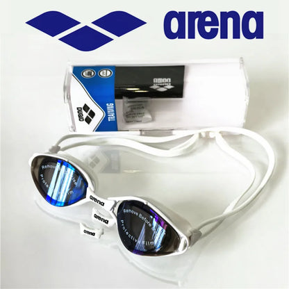ARENA professional waterproof and anti fog high-definition adult swimming goggles silicone swim cap