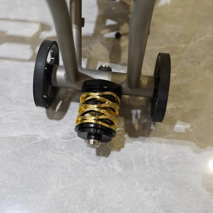 Unionjack Pline Tline wave pattern shock absorber for Brompton spring suspension