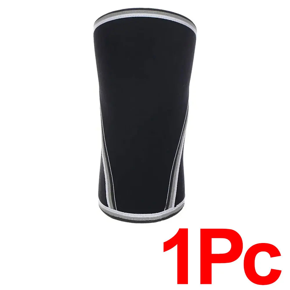 Weightlifting Knee Support Sleeve Neoprene Sports Knee Brace 7mm Anti-Sprain Powerlifting Hiking Cycling Training Protector