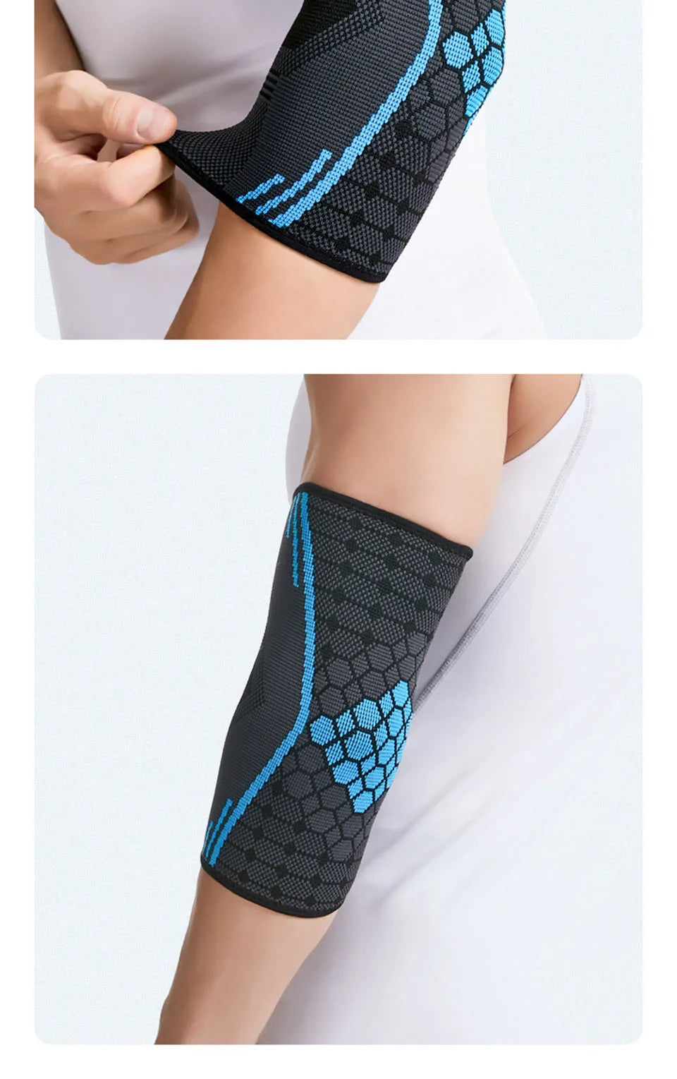 AOLIKES 1PCS New Elbow Compression Sleeve,Tennis Elbow Braces for Tendonitis and Tennis Elbow,Arm Supports golfer elbow support