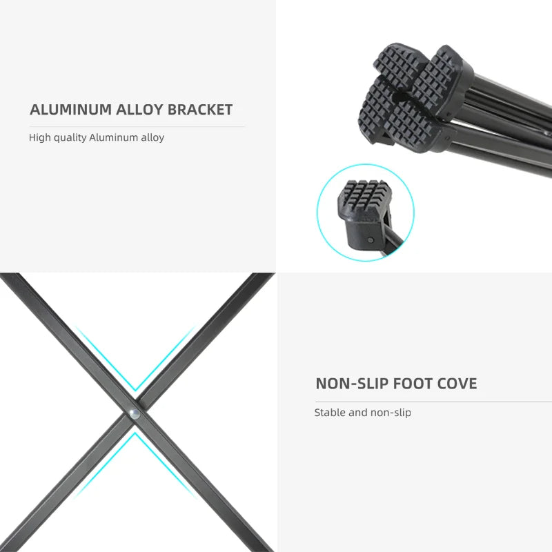 TARKA Ultralight Portable Folding Camping Table for Outdoor Picnic BBQ High Strength Aluminum Portable Desk