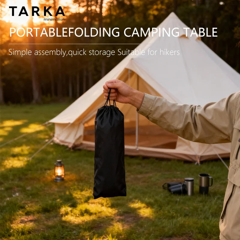 TARKA Ultralight Portable Folding Camping Table for Outdoor Picnic BBQ High Strength Aluminum Portable Desk
