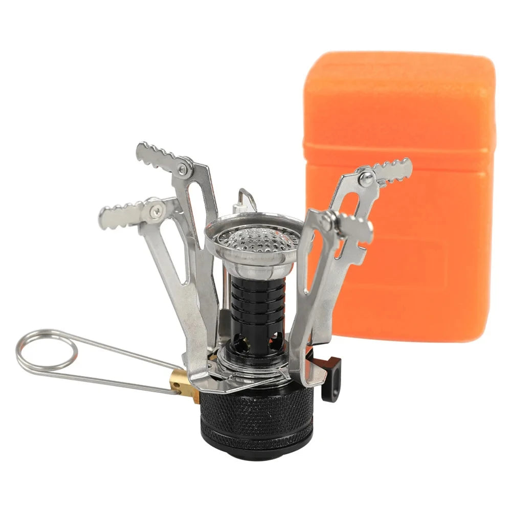 1PC Ultralight Portable Camping Stoves, Adjustable Valve Stove For Backpacking, Hiking, Mountaineering, Camping