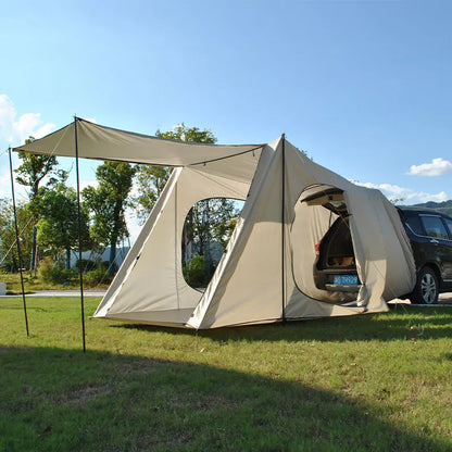 Camping Tent For 6 Person, Car Camping Accessories Including Nail, Outer Bag, Tent For SUV Hatchback Camping For Fishing, Hiking