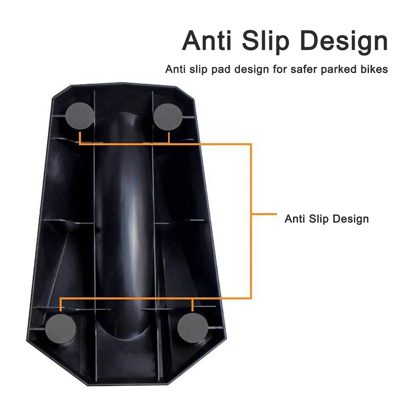 Bike Front Wheel Riser Block Prevent Slip Plastic Bicycle Front Wheel Stabilize Stand for Indoor Riding Mountain Bike