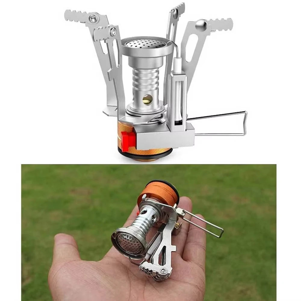 1PC Ultralight Portable Camping Stoves, Adjustable Valve Stove For Backpacking, Hiking, Mountaineering, Camping