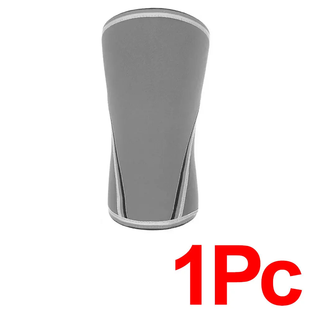 Weightlifting Knee Support Sleeve Neoprene Sports Knee Brace 7mm Anti-Sprain Powerlifting Hiking Cycling Training Protector