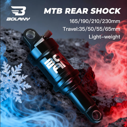 BOLANY Soft Tail Bike Air Rear Absorber Mountain Bike Rear Shock Suspension XC DH Shock MTB 165/190/210/230mm Bike Parts