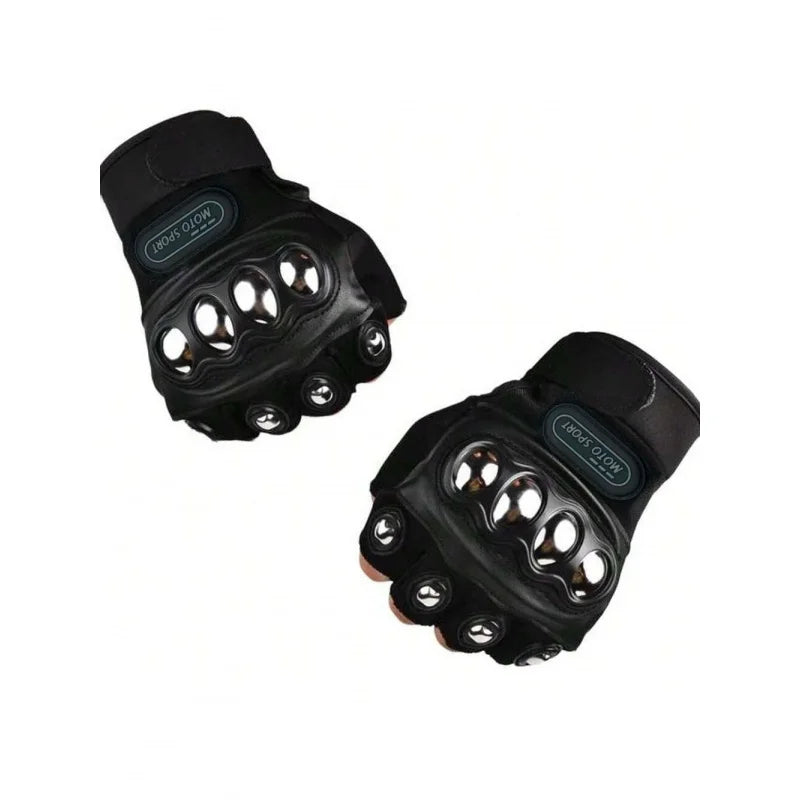 Tactical Gloves Steel Safety Outdoor Cycling Equipment Brass Knuckle Motorcycle Powersports Racing Bicycle Self Defence For Man