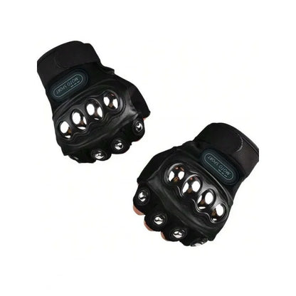 Tactical Gloves Steel Safety Outdoor Cycling Equipment Brass Knuckle Motorcycle Powersports Racing Bicycle Self Defence For Man