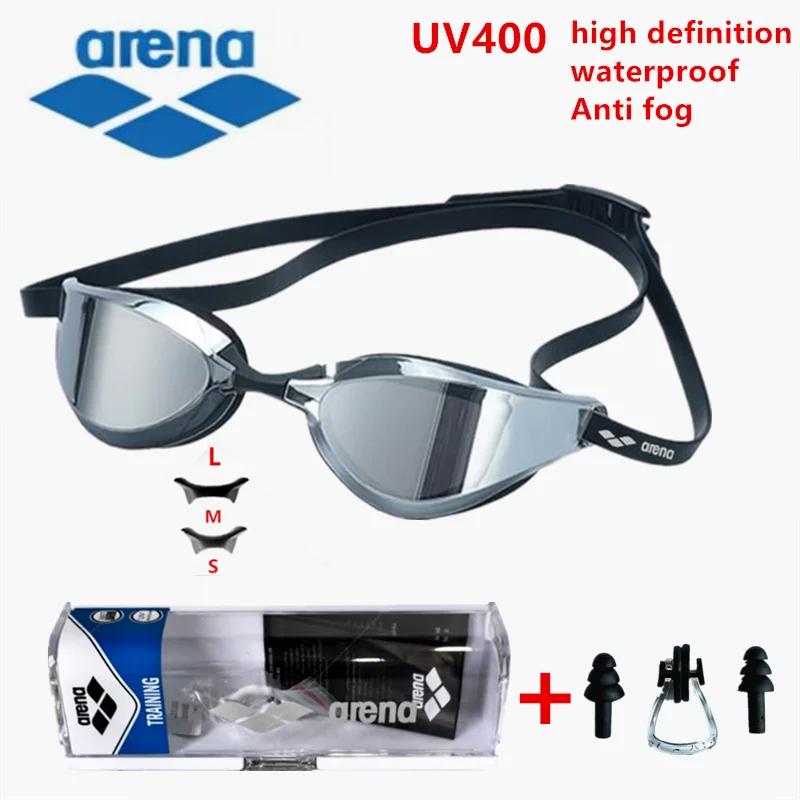 ARENA Professional Racing Swimming Goggles Waterproof Anti-Fog High Definition UV400 for Competition And Training Swim Equipment