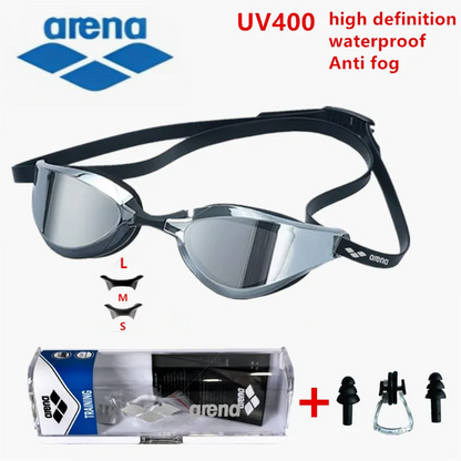 ARENA Professional Racing Swimming Goggles Waterproof Anti-Fog High Definition UV400 for Competition And Training Swim Equipment