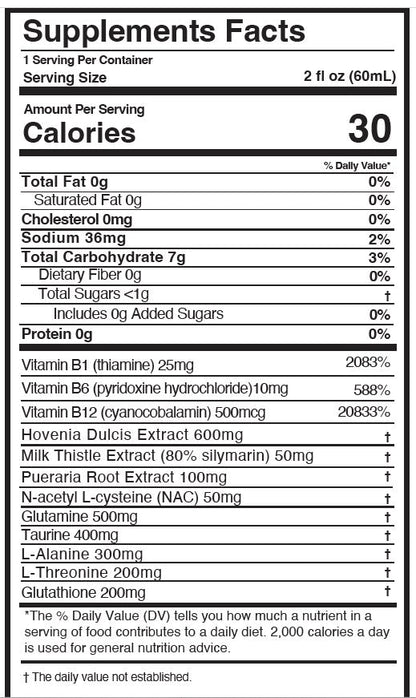 Rapid Hangover Recovery Shot in Natural Grape Flavor