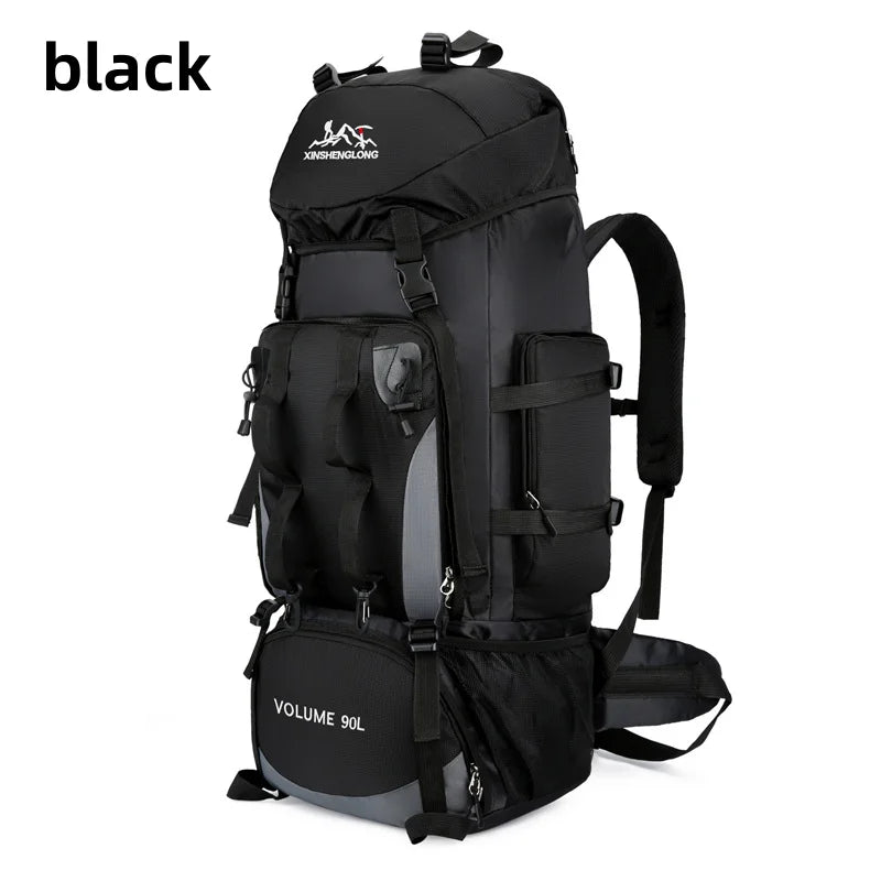90L Waterproof Hiking Backpack Camping Rucksack Large Capacity Travel Outdoor Sports Bag for Trekking Backpacking and Adventure