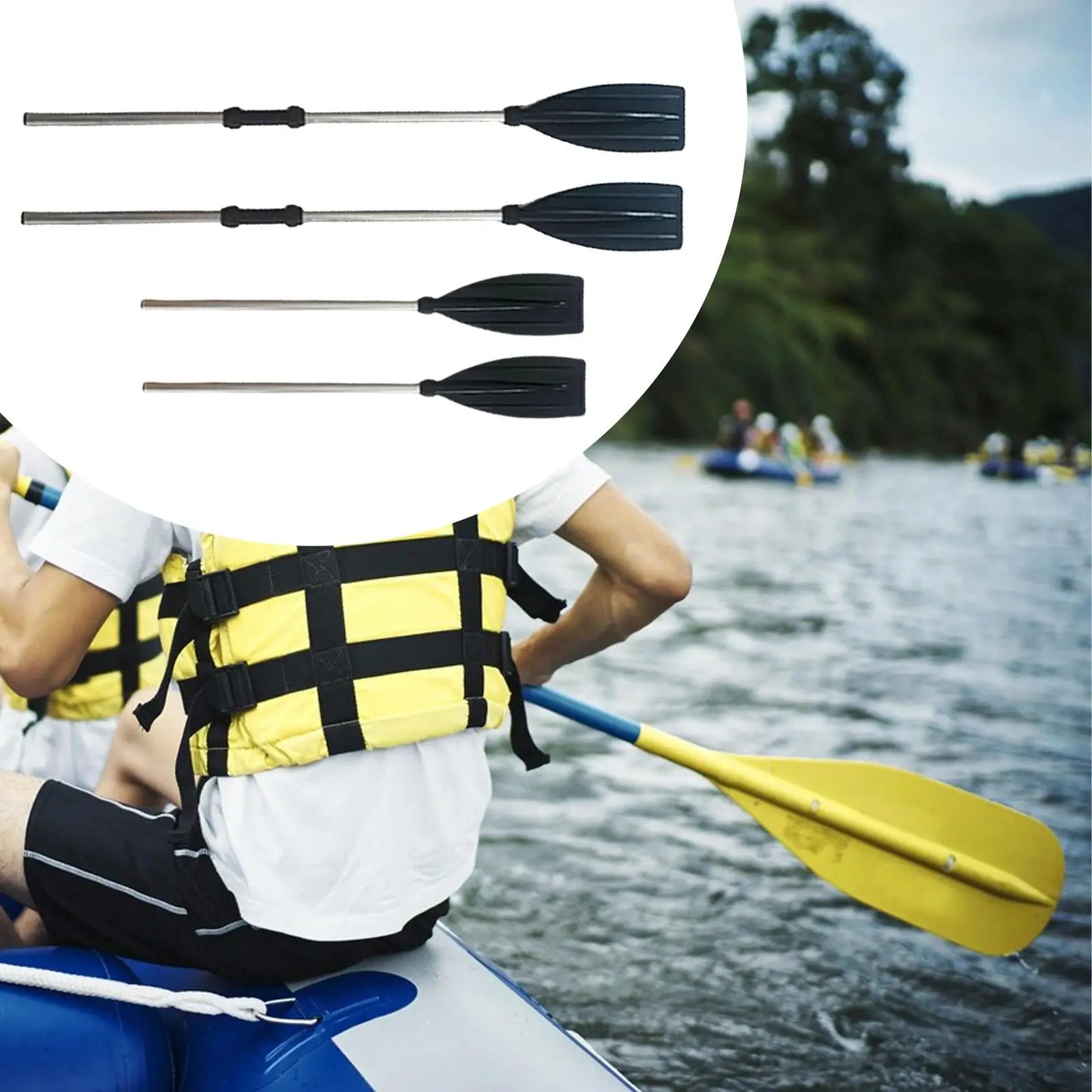 2x Kayaking Paddles Professional Accessories Versatile Convenient Boat Paddles for Canoeing Kayaking Surfing Sports Outdoor