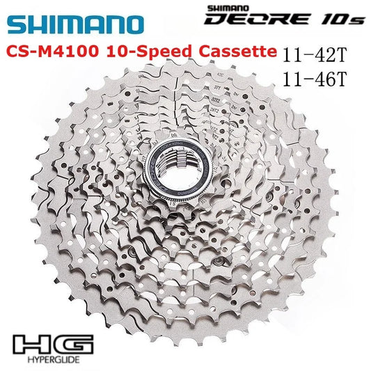 SHIMANO DEORE M4100 Cassettes 10 -Speed Cassettes CS-M4100 11-42/46T For Mountain Bike
