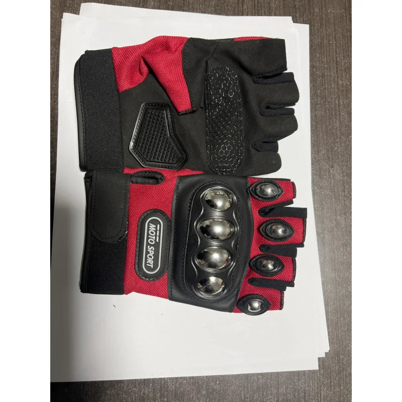 Tactical Gloves Steel Safety Outdoor Cycling Equipment Brass Knuckle Motorcycle Powersports Racing Bicycle Self Defence For Man