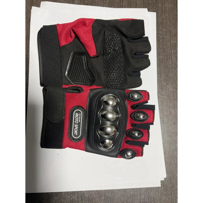 Tactical Gloves Steel Safety Outdoor Cycling Equipment Brass Knuckle Motorcycle Powersports Racing Bicycle Self Defence For Man