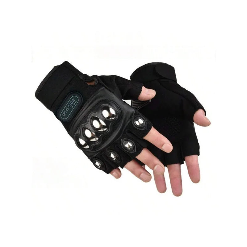 Tactical Gloves Steel Safety Outdoor Cycling Equipment Brass Knuckle Motorcycle Powersports Racing Bicycle Self Defence For Man